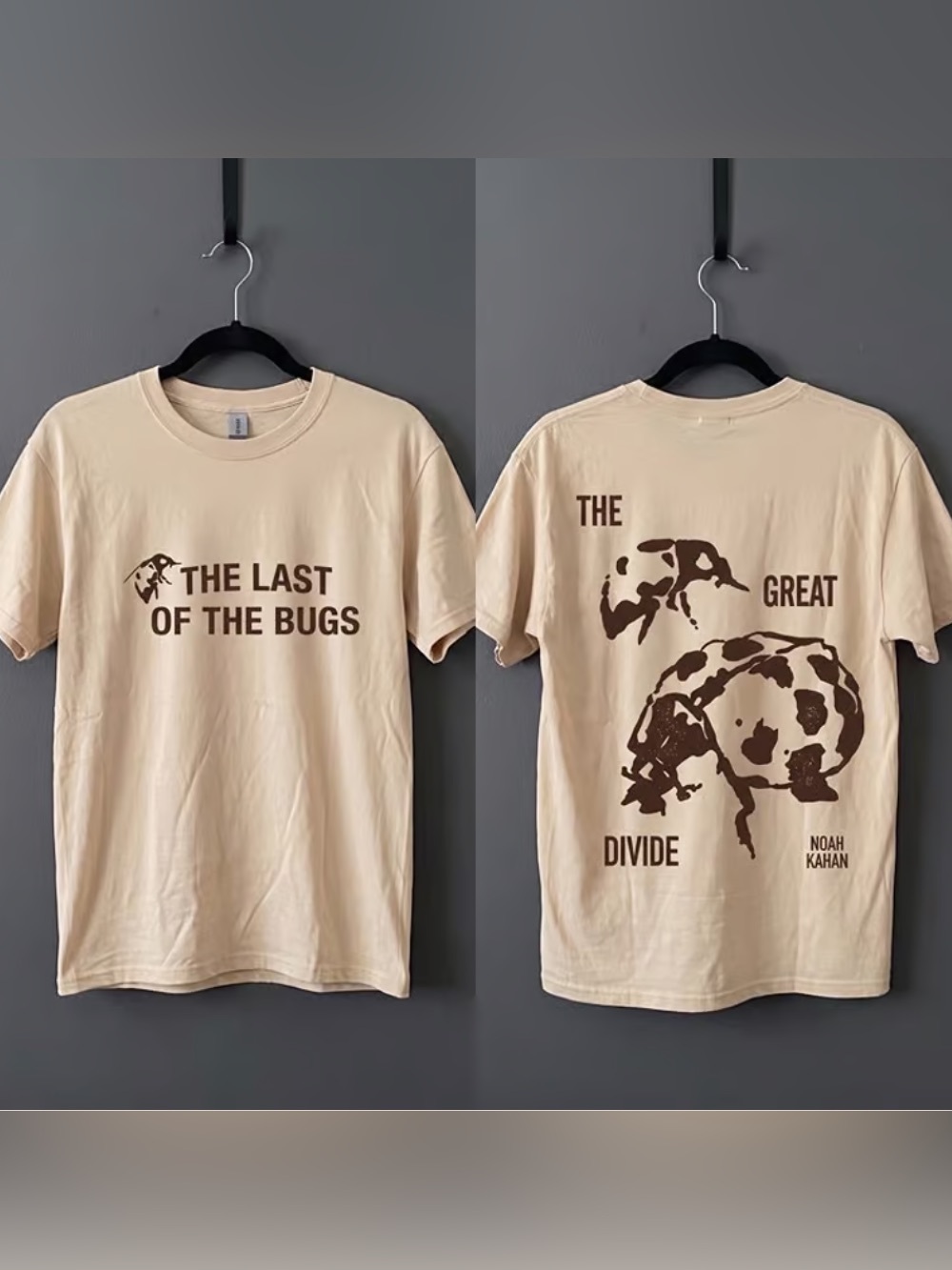 Noah Kahan The Last Of The Bugs Ladybug The Great Divide Vintage Natural T-Shirt